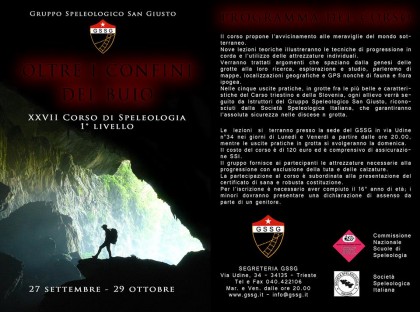 XXVII corso speleo GSSG